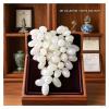 Handcrafted Onyx Grapes Bunch, Luxury Home Decor & Wedding Centerpiece, Artisan Gift for Harvest Celebrations, Natural Stone Display(White,Large) view 4