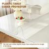 Frosted 3(mm) Clear Plastic Table Protector,18x70 Inch Waterproof Scratch-Resistant PVC Cover for Dining Table, End Table, Coffee Table, and Countertop view 3