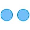 SAGECARW 2 PCS Car Cup Holder Coaster for Kia NIRO 2017-2021, Rubber Universal Non Slip Spill Waterproof Embedded in Ornaments Interior Accessories,D/Blue view 1
