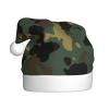 JBYJBX Camouflage Pattern Print Christmas Hat Party Xmas Holiday Festive Adult Unisex Santa Cap Themed Decoration view 1