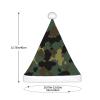 JBYJBX Camouflage Pattern Print Christmas Hat Party Xmas Holiday Festive Adult Unisex Santa Cap Themed Decoration view 3