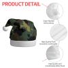 JBYJBX Camouflage Pattern Print Christmas Hat Party Xmas Holiday Festive Adult Unisex Santa Cap Themed Decoration view 4