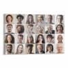 Multiple People Closeup of Smile with White Teeth Poster Dental Hospital (1) Canvas Painting for Living Room Bedroom Decor 24x16inch(60x40cm) Frame-style view 1