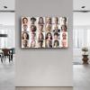 Multiple People Closeup of Smile with White Teeth Poster Dental Hospital (1) Canvas Painting for Living Room Bedroom Decor 24x16inch(60x40cm) Frame-style view 3