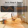 Portable 1500W Space Heaters for Indoor Use with 70 Oscillation, Remote view 2