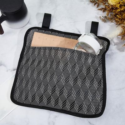 GORGECRAFT 41 * 30cm Armrest Chair Side Organizer Beach Chair Hanging Bag Cloth Bedside Caddy Organizers Gray Bed Buk Storage Bag Wheelchair Hanging Side Pocket Bag for Magazines Books Water Bottle