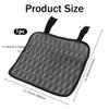 GORGECRAFT 41 * 30cm Armrest Chair Side Organizer Beach Chair Hanging Bag Cloth Bedside Caddy Organizers Gray Bed Buk Storage Bag Wheelchair Hanging Side Pocket Bag for Magazines Books Water Bottle view 2