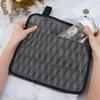 GORGECRAFT 41 * 30cm Armrest Chair Side Organizer Beach Chair Hanging Bag Cloth Bedside Caddy Organizers Gray Bed Buk Storage Bag Wheelchair Hanging Side Pocket Bag for Magazines Books Water Bottle view 3