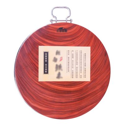 AUPUXNSX Solid Wood Cutting Board Kitchen Home Authentic Iron Wood Whole Wood Round Chopping Block with Handle Best Kitchen Chopping Board for Meat (One color-33 * 5cm