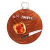AUPUXNSX Solid Wood Cutting Board Kitchen Home Authentic Iron Wood Whole Wood Round Chopping Block with Handle Best Kitchen Chopping Board for Meat (One color-33 * 5cm view 3