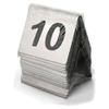 Double-sides Stainless Steel Table Sign Card Number Card Wedding Restaurant Cafe Bar Place Desk Holder(1 to 10) view 1