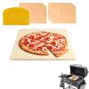 MAXTBEE 15x12 Inch Rectangle Pizza Stone for Oven and Grill, 0.6" Thick Heavy Duty Cordierite Bread Baking Stone for Crisp Pizza Cookies (With Scraper and Parchment Papers) view 1