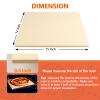 MAXTBEE 15x12 Inch Rectangle Pizza Stone for Oven and Grill, 0.6" Thick Heavy Duty Cordierite Bread Baking Stone for Crisp Pizza Cookies (With Scraper and Parchment Papers) view 2