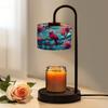 Candle Warmer Lamp with Timer and Dimmer, Symmetrical Stained Glass Art Cardinal Branch Vibrant Flowers Wax Melt Warmer with 4 Bulbs, House Warming Birthday Gifts for Women Mom New Home Decor view 1