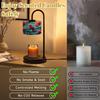 Candle Warmer Lamp with Timer and Dimmer, Symmetrical Stained Glass Art Cardinal Branch Vibrant Flowers Wax Melt Warmer with 4 Bulbs, House Warming Birthday Gifts for Women Mom New Home Decor view 3