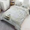GKPLY Zen Comforter Set, Stone Floral Duvet Cover King, Meditation Spa Bedding with 2 Pillowcases, Duvet Cover with Zipper, 3 Pieces, Reversible Bedding Set view 3