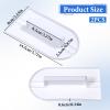 2Pcs Fondant Smoothing, 14.5 x 8 cm/5.7" x 3.1" Fondant Tools Plastic Cake Decorating Smoother & Polisher Cake Decorating Tools Cake Leveler for Smoothing Icing Decoration Sugar Craft (White) view 2