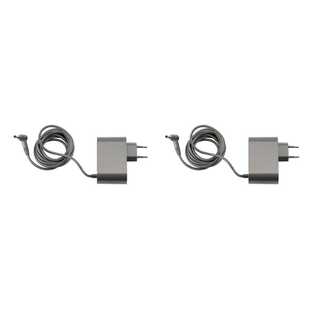2X Charger EU Plug,Compatible For DysonV10 V11 Vacuum Cleaner Power Cord Adapter Replaceable Parts