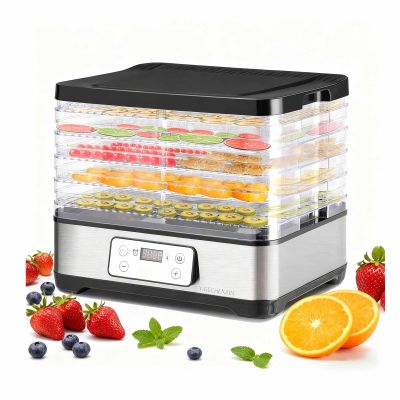 Upgraded High Power Electric Food Dehydrator Machine for Pets, Multi-Function with Timer Control, Easy 4-Button Operation, Perfect for Healthy Homemade Dog Treats