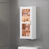 Wall-Mounted Bathroom Storage Cabinet, Over-The-Toilet Organizer with Doors, Versatile Hanging Cabinet for Bathroom, Kitchen, Living Room, Office - White A view 1