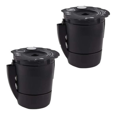 2-Pack Universal Reusable Coffee Filters Refillable Grinds for Keurig My K-Cup 2.0 Home Coffee Maker stability