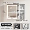 LED Bathroom Mirror Cabinet - Smart Vanity Storage, Wall Mounted, 27.6" x 25.6" Large Mirrored Organizer for Bathroom, Stylish & Functional Bathroom Cabinet. view 2