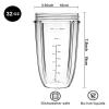 2 Pieces Of Replacement Parts 32OZ Cup With Flip Top Lid,Compatible For Nutribullet 600w/900w Blender Accessories view 3
