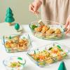 Roast Glass Baking Dish Rice Bowl High Borosilicate Plate Double Ear Dinner Steam Salad Pasta(1000ml) view 4
