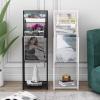 Floor Office Home Magazine Rack, Magazine Holder Large Metal, Newspaper Vinyl Records Comicbooks Picture Book Large Capacity Storage Organizer(Gold) view 4
