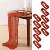 Set of 10 Gauze Wedding Table Runner, Semi-Sheer Cheesecloth for Christmas Dining Party Arches Cake Table Decor(10PCS Purpur) view 2