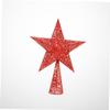 YYZKYTO Christmas Ornaments Star Toppers Five Tree Ornaments Treetop Ornament Cm Party Glittering Christmas Point Red for Wrought Iron Supplies Topper Star Glitter Star Commemoration Day view 2