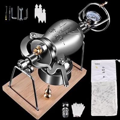 304 Stainless Steel Mini Popcorn Machine, Vintage Handheld Popcorn Maker, 300ml Popper for Family Gatherings, Parties & Fun - Ideal Chinese Snack Maker