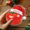 Tomato 2D Shape Ornament for Christmas 2026, Personalized Name Tomato Lover Ornament Keepsake, Custom Fruit Christmas Ornaments for Boyfriend Girlfriend, Customized Fruits Xmas Decoration Gift view 4