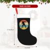 AHUNARLOP Shot Put Christmas Stockings, Xmas Stockings, 18" Large Xmas Stocking, Christmas Party Fireplace Family Hanging Stocking Decorations(White and Black) view 4