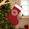 AHUNARLOP Volunteer Firefighter Christmas Stockings, Xmas Stockings, 18" Large Xmas Stocking, Christmas Party Fireplace Family Hanging Stocking Decorations(Red and White) view 1