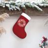 AHUNARLOP Volunteer Firefighter Christmas Stockings, Xmas Stockings, 18" Large Xmas Stocking, Christmas Party Fireplace Family Hanging Stocking Decorations(Red and White) view 3