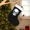 BYOBLU Guatemalan Flag Skull Guatemala Christmas Stockings, Xmas Stockings, 18" Large Xmas Stocking, Christmas Party Fireplace Family Hanging Stocking Decorations(White and Black) view 1