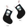 BYOBLU Guatemalan Flag Skull Guatemala Christmas Stockings, Xmas Stockings, 18" Large Xmas Stocking, Christmas Party Fireplace Family Hanging Stocking Decorations(White and Black) view 4
