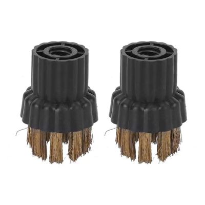 STZTWVFKT 2Pcs Steam Cleaner Brass Brush Head Replacement Parts Fit for Steam Mop X5 Cleaning Tools Accessories