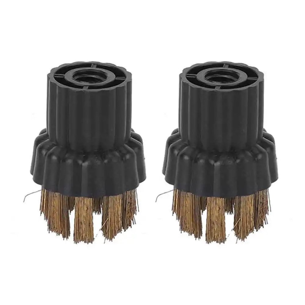STZTWVFKT 2Pcs Steam Cleaner Brass Brush Head Replacement Parts Fit for Steam Mop X5 Cleaning Tools Accessories