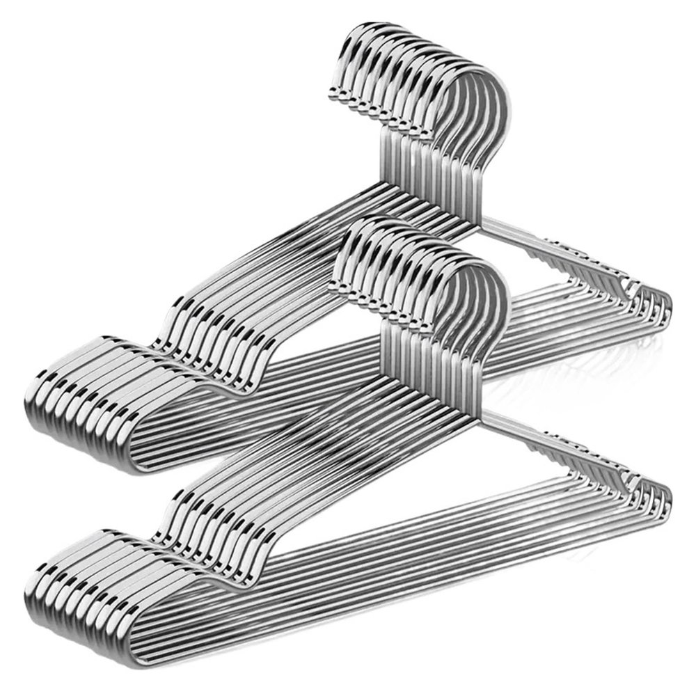 20/30pcs Clothes Hangers With Shoulder Grooves, Non-slip Drying Rack, Heavy Duty Coat For Closet(20Pcs)