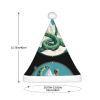 Adult plush Christmas hat YYHWHJDE The giant snake guarding the mountain Printing with soft touch for Christmas party view 3