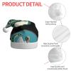 Adult plush Christmas hat YYHWHJDE The giant snake guarding the mountain Printing with soft touch for Christmas party view 4