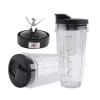 A67Z 24Oz Cups With To-Go Lids, Compatible For Nutri Ninja IQ BN801 SS101 BL480-30 BL641 BL642-30 Blender view 2