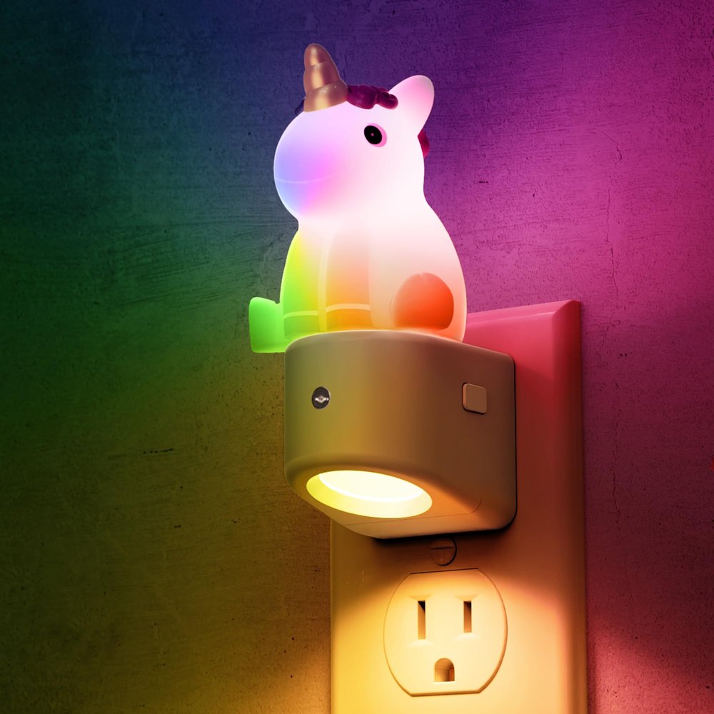 L LOHAS LED Plug-in Night Light, Kids, Cute Color Changing LED Night Light