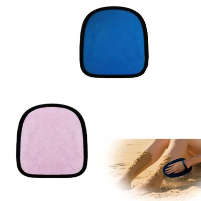 bepisof Sand Remover Mitt, 2 Pcs, Soft Sand Cleaner Towel