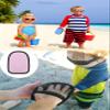 bepisof Sand Remover Mitt, 2 Pcs, Soft Sand Cleaner Towel view 4