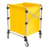 220Lbs Commercial Laundry Cart, Heavy Duty Laundry Basket Organizer, Folding Laundry Cart for Home & Hotel, Clothes Storage, Industrial Dirty Clothes Hamper view 1