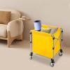 220Lbs Commercial Laundry Cart, Heavy Duty Laundry Basket Organizer, Folding Laundry Cart for Home & Hotel, Clothes Storage, Industrial Dirty Clothes Hamper view 4