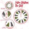 White Christmas Tree Skirt Large Soft Custom Pet Photos Decoracion De Navidad Winter Holiday Tree Mat Decoration Unique Holiday Decorations Ornaments Birthday Gifts for Women view 2